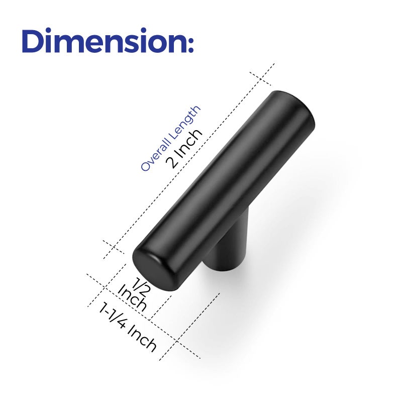 Ravinte 10 Pack 2 inch Cabinet Pulls Matte Black Stainless Steel Kitchen Drawer Pulls Cupboard Handles Cabinet Handles - Image 3